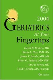 Cover of: Geriatrics at Your Fingertips