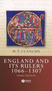 Cover of: England and its rulers, 1066-1307