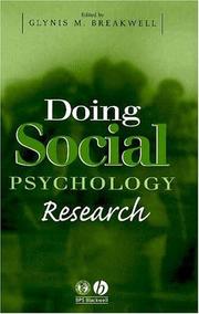Cover of: Doing Social Psychology Research by 