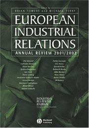 Cover of: European Industrial Relations: Annual Review 2001/2002 (Industrial Relations Journal)