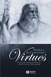 Cover of: Moral and Epistemic Virtues (Metaphilosophy) by Duncan Pritchard