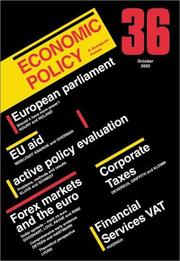 Cover of: Economic Policy