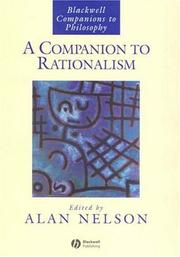 Cover of: A companion to rationalism by edited by Alan Nelson.