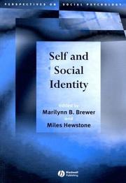 Cover of: Self and Social Identity (Perspecitves on Social Psychology) by Miles Hewstone