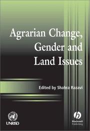 Cover of: Agrarian Change, Gender and Land Rights