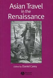 Cover of: Asian Travel in the Renaissance (Renaissance Studies Special Issues)