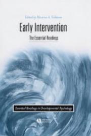 Cover of: Early Intervention by Maurice Feldman