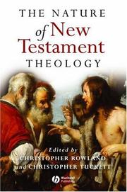 Cover of: Nature of New Testament Theology by Christopher Tuckett