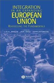 Cover of: Integration in an expanding European Union by edited by J.H.H. Weiler, Iain Begg and John Peterson.