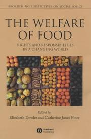 Cover of: Welfare of Food by Elizabeth Dowler