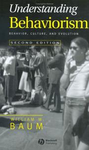 Cover of: Understanding Behaviorism by William M. Baum