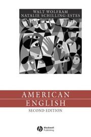 Cover of: American English by Walt Wolfram