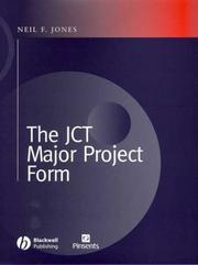 Cover of: The JCT Major Projects Form by Neil F. Jones