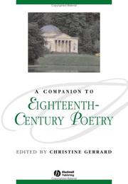 Cover of: A companion to eighteenth-century poetry