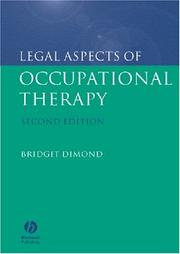 Cover of: Legal aspects of occupational therapy