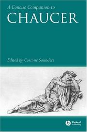 Cover of: A concise companion to Chaucer by edited by Corinne Saunders.