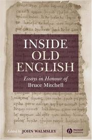 Cover of: Inside Old English: Essays in Honour of Bruce Mitchell