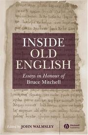 Cover of: Inside Old English: essays in honour of Bruce Mitchell