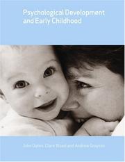 Cover of Psychological development and early childhood