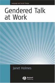 Cover of: Gendered Talk at Work | Janet Holmes