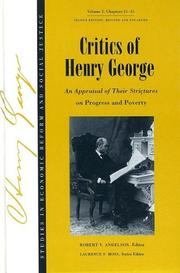 Cover of: Critics of Henry George by Robert V. Andelson