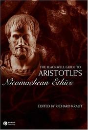 Cover of: The Blackwell guide to Aristotle's Nicomachean ethics by edited by Richard Kraut.