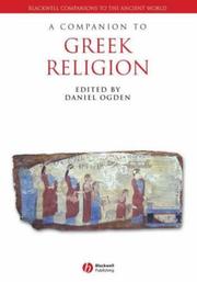 Cover of: A Companion to Greek Religion (Blackwell Companions to the Ancient World)