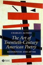 Cover of: The art of twentieth-century American poetry: modernism and after
