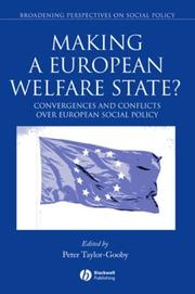 Cover of: Making a European welfare state? | 
