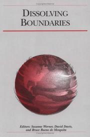 Cover of: Dissolving Boundaries (International Studies Associations Presidential) by Suzanne Werner, David Davis