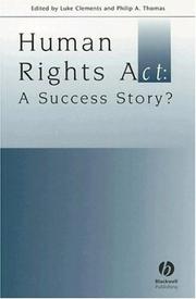 Cover of: Human Rights Act: A Success Story? (Journal of Law and Society)