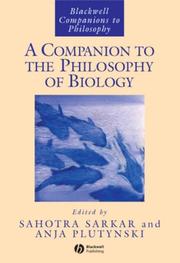Cover of: Companion to the Philosophy of Biology