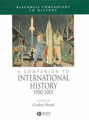 Cover of: A Companion to International History 1900-2001 (Blackwell Companions to History) by 