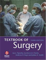 Cover of: Textbook of surgery by edited by Joe J. Tjandra ... [et al.].