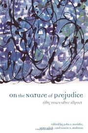 Cover of: On the Nature of Prejudice by Peter Glick, Laurie A. Rudman