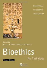 Cover of: Bioethics: an anthology