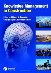 Cover of: Knowledge Management in Construction | Charles Egbu