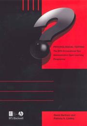 Cover of: Psychological testing: the BPS Level A Test Administration Open Learning Programme