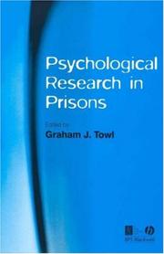 Cover of: Psychological Research in Prisons | 