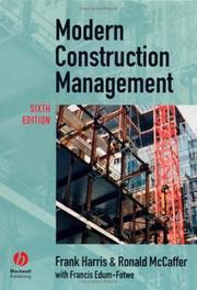 Cover of: Modern Construction Management