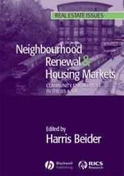 Cover of: Neighbourhood Renewal and Housing Markets: Community Engagement in the US and UK (Real Estate Issues)