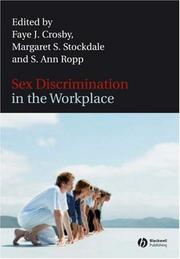 Cover of: Sex Discrimination in the Workplace