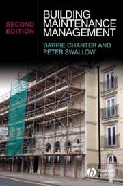 Cover of: Building Maintenance Management | Barrie Chanter