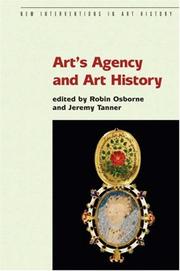 Cover of: Art's Agency and Art History (New Interventions in Art History)