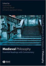Cover of: Medieval Philosophy: Essential Readings with Commentary (Blackwell Readings in the History of Philosophy)