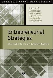 Cover of: Entrepreneurial Strategies: New Technologies in Emerging Markets (Strategic Management Society)