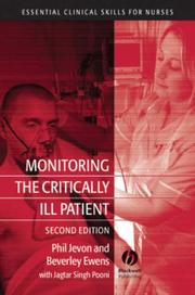 Cover of: Monitoring the Critically Ill Patient (Essential Clinical Skills for Nurses)