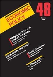 Cover of: Economic Policy 48 (Economic Policy) by Richard Baldwin, Paul Seabright, Philippe Martin, Richard Portes, Hans-Werner Sinn