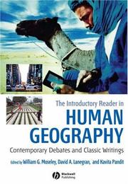 Cover of: The Introductory Reader in Human Geography: Contemporary Debates and Classic Writings