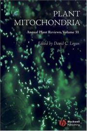 Cover of: Plant Mitochondria (Annual Plant Reviews)